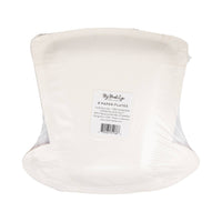 Back of packaging showing 8-count label for Uncle Sam hat paper plates by My Mind's Eye, item USA1240
