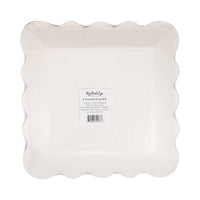 Back of packaging showing 8-count label for USA icons paper plates by My Mind's Eye, item USA1241