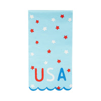 USA Stars Paper Dinner Napkins, 24ct | Patriotic Napkins, July 4th Paper Napkins, 4th of July Party Supplies, Fourth of July Tableware, USA