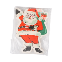 Vintage Santa shaped napkins in retail packaging