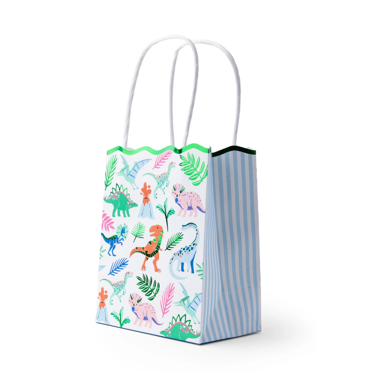 Wild Dinosaur favor bag shown at an angle