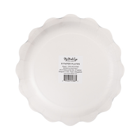 Back of the wreath-shaped plate showing the die-cut shape and product label.